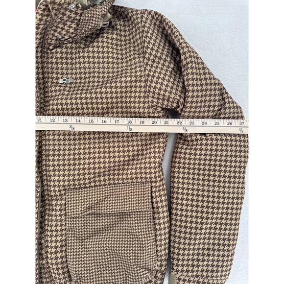 FourSquare Womens Snowboard Jacket Tan Brown Houndstooth Ski Winter NWOT 10K - Picture 7 of 8